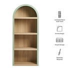 Modway Caleb 4 Arched Display Shelf Bookcase