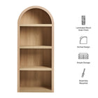 Modway Caleb 4 Arched Display Shelf Bookcase