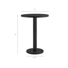 Modway Neo 31 Inch Round Indoor - Outdoor Patio Patio Wood Bar Table