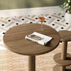 Modway Neo 31 Inch Round Indoor - Outdoor Patio Patio Wood Bar Table