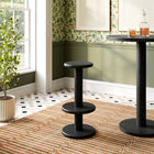 Modway Neo 15 Inch Round Indoor - Outdoor Patio Patio Wood Bar Stools