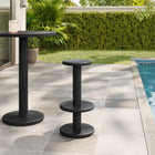 Modway Neo 15 Inch Round Indoor - Outdoor Patio Patio Wood Bar Stools