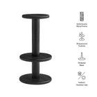 Modway Neo 15 Inch Round Indoor - Outdoor Patio Patio Wood Bar Stools