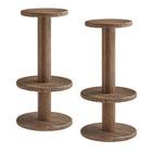Modway Neo 3-Piece Round Indoor - Outdoor Patio Patio Wood Bar Table And Stool Set
