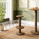 Modway Neo 15 Inch Round Indoor - Outdoor Patio Patio Wood Bar Stools