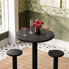 Modway Neo 3-Piece Round Indoor - Outdoor Patio Patio Wood Bar Table And Stool Set