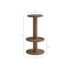 Modway Neo 3-Piece Round Indoor - Outdoor Patio Patio Wood Bar Table And Stool Set