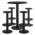 Modway Neo 5-Piece Round Indoor - Outdoor Patio Round Patio Bar Table And Stool Set
