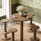 Modway Neo 5-Piece Round Indoor - Outdoor Patio Round Patio Bar Table And Stool Set