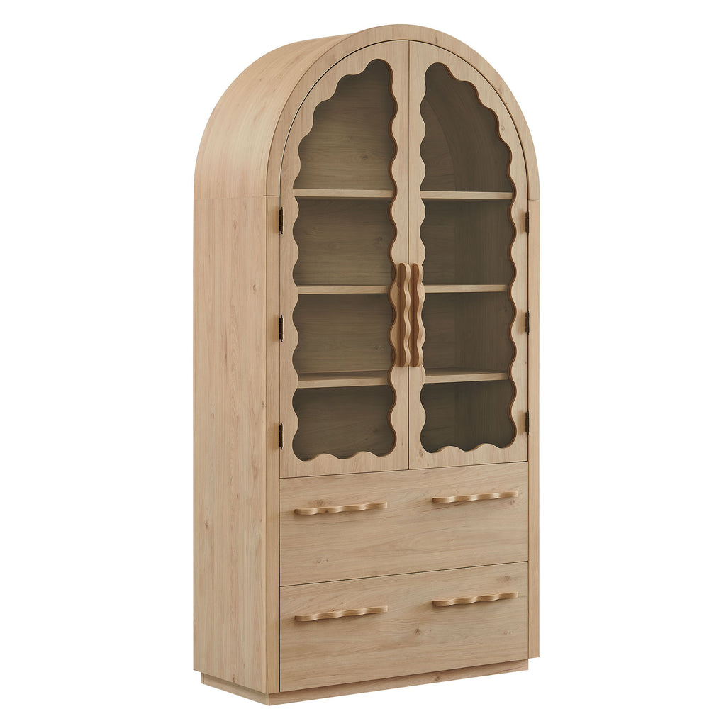 Modway Rory 76 Inch Arched Display Cabinet