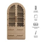 Modway Rory 76 Inch Arched Display Cabinet