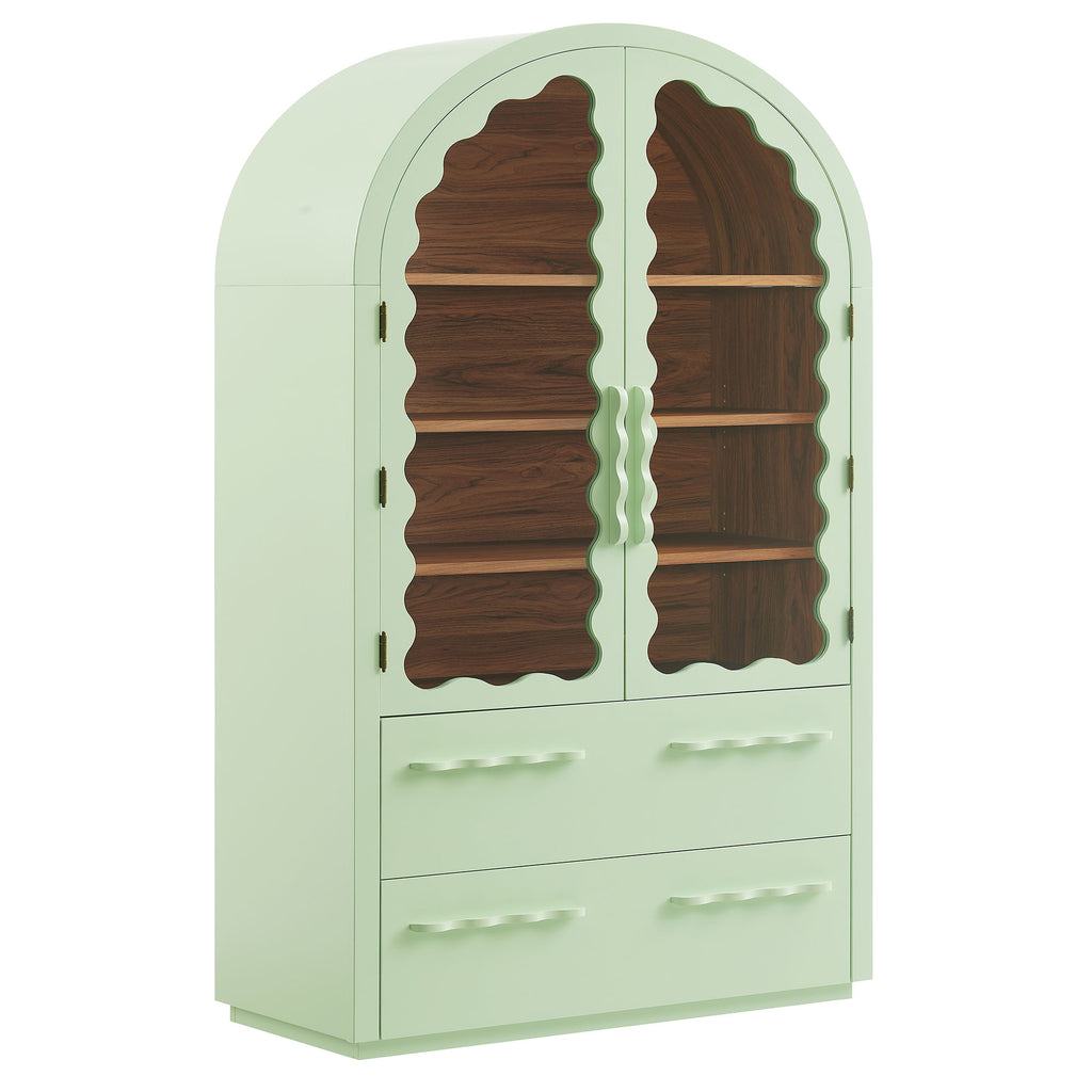 Modway Rory 76 Inch Arched Display Cabinet