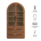 Modway Rory 76 Inch Arched Display Cabinet