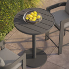 Modway Tahoe 31 Inch Round Outdoor Patio Aluminum Bar Table