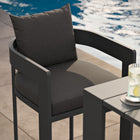 Modway Tahoe Outdoor Patio Patio Aluminum Bar Chair