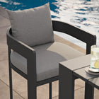 Modway Tahoe Outdoor Patio Patio Aluminum Bar Chair