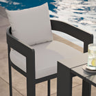 Modway Tahoe Outdoor Patio Patio Aluminum Bar Chair