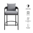 Modway Tahoe Outdoor Patio Patio Aluminum Counter Stool