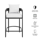 Modway Tahoe Outdoor Patio Patio Aluminum Counter Stool