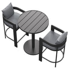 Modway Tahoe 3-Piece Outdoor Patio Aluminum Bar Set