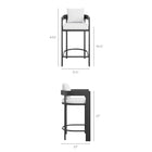 Modway Tahoe 3-Piece Outdoor Patio Aluminum Bar Set