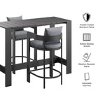 Modway Tahoe 3-Piece Outdoor Patio Aluminum Bar Table Set