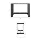 Modway Tahoe 5-Piece Outdoor Patio Bar Table Set