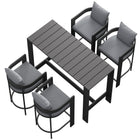 Modway Tahoe 5-Piece Outdoor Patio Bar Table Set
