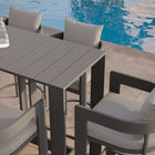 Modway Tahoe 5-Piece Outdoor Patio Bar Table Set