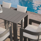 Modway Tahoe 5-Piece Outdoor Patio Bar Table Set