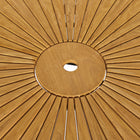 Modway Cielo 59" Sunburst Outdoor Patio Teak Dining Table