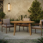 Modway Cielo 59" Sunburst Outdoor Patio Teak Dining Table