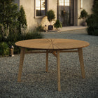 Modway Cielo 59" Sunburst Outdoor Patio Teak Dining Table