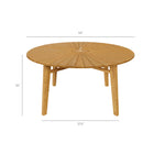 Modway Cielo 59" Sunburst Outdoor Patio Teak Dining Table