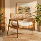 Modway Tula Wood Rattan Lounge Chair