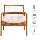 Modway Tula Wood Rattan Lounge Chair
