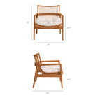 Modway Tula Wood Rattan Lounge Chair