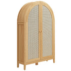 Modway Calista 63 Inch Arched Storage Cabinet With Folding Desk
