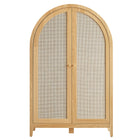 Modway Calista 63 Inch Arched Storage Cabinet With Folding Desk