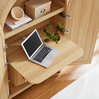 Modway Calista 63 Inch Arched Storage Cabinet With Folding Desk