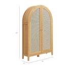 Modway Calista 63 Inch Arched Storage Cabinet With Folding Desk