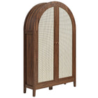 Modway Calista 63 Inch Arched Storage Cabinet With Folding Desk