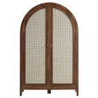 Modway Calista 63 Inch Arched Storage Cabinet With Folding Desk