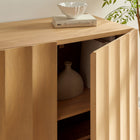 Modway Sorren 54 Inch Scalloped Wood 3-Door Sideboard