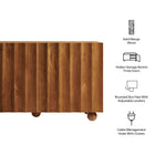 Modway Sorren 54 Inch Scalloped Wood 3-Door Sideboard