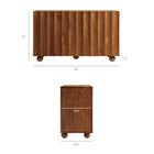 Modway Sorren 54 Inch Scalloped Wood 3-Door Sideboard