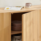 Modway Sorren 72 Inch Scalloped Wood 4-Door Sideboard