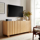 Modway Sorren 72 Inch Scalloped Wood 4-Door Sideboard