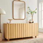 Modway Sorren 72 Inch Scalloped Wood 4-Door Sideboard