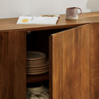 Modway Sorren 72 Inch Scalloped Wood 4-Door Sideboard